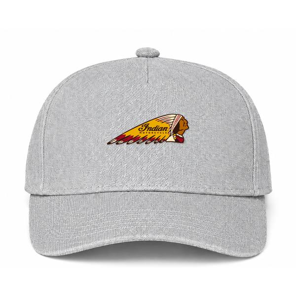 Indian Motorcycle Logo Gray Dad Baseball Cap Hat