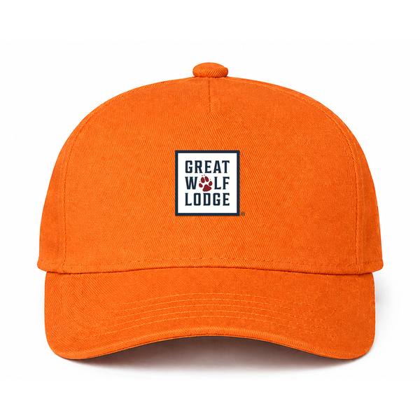 Great Wolf Lodge Logo Orange Dad Baseball Cap Hat
