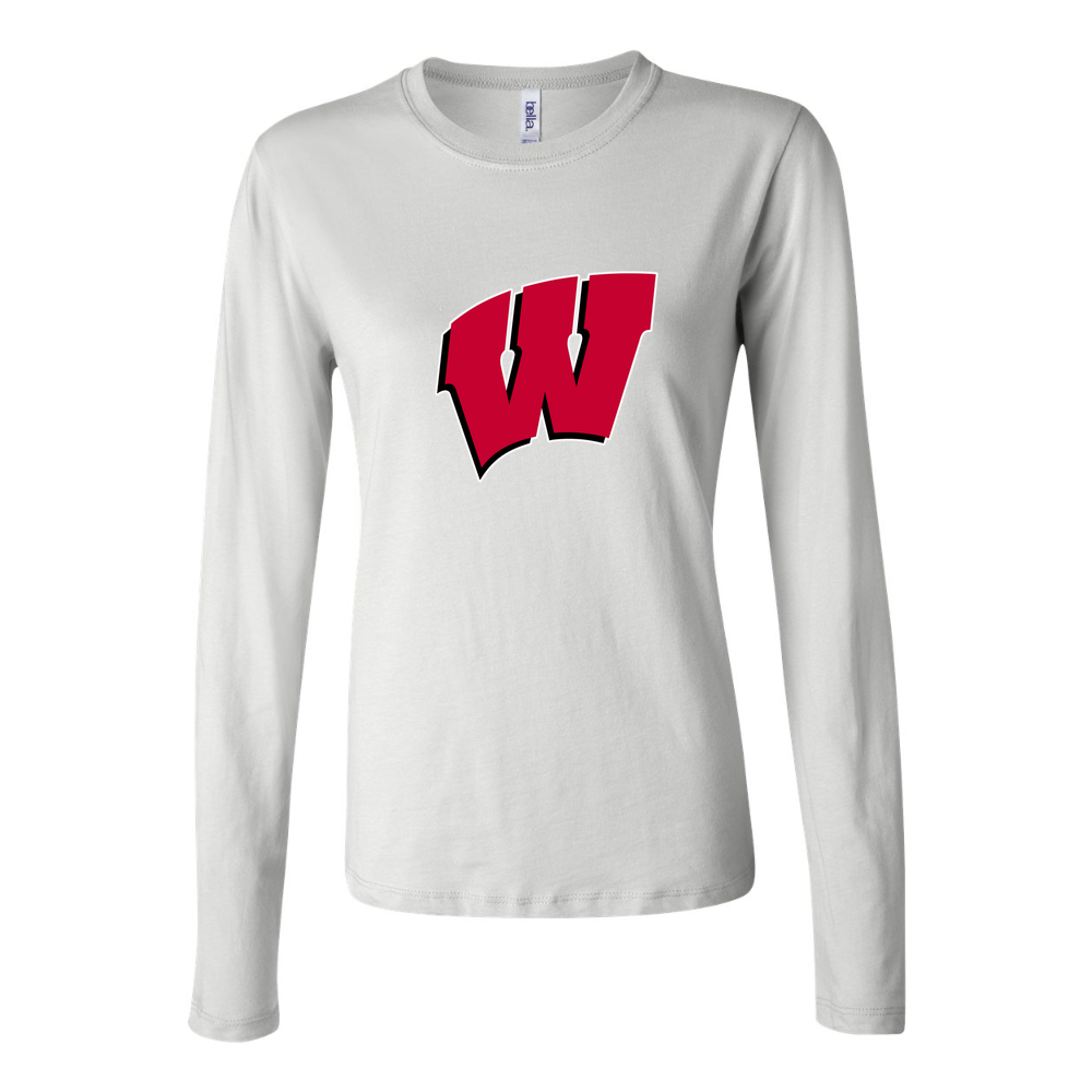 Women's Wisconsin Badgers Long Sleeve T-Shirt - White