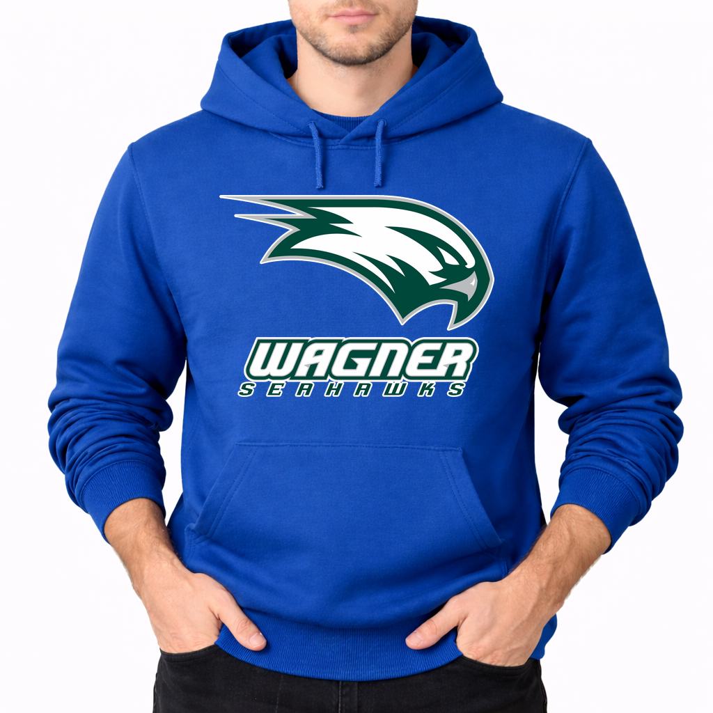 Men's Wagner Seahawks Pullover Hoodie - Blue