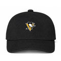 Pittsburgh Penguins NHL Logo Black Dad Baseball Cap Hat