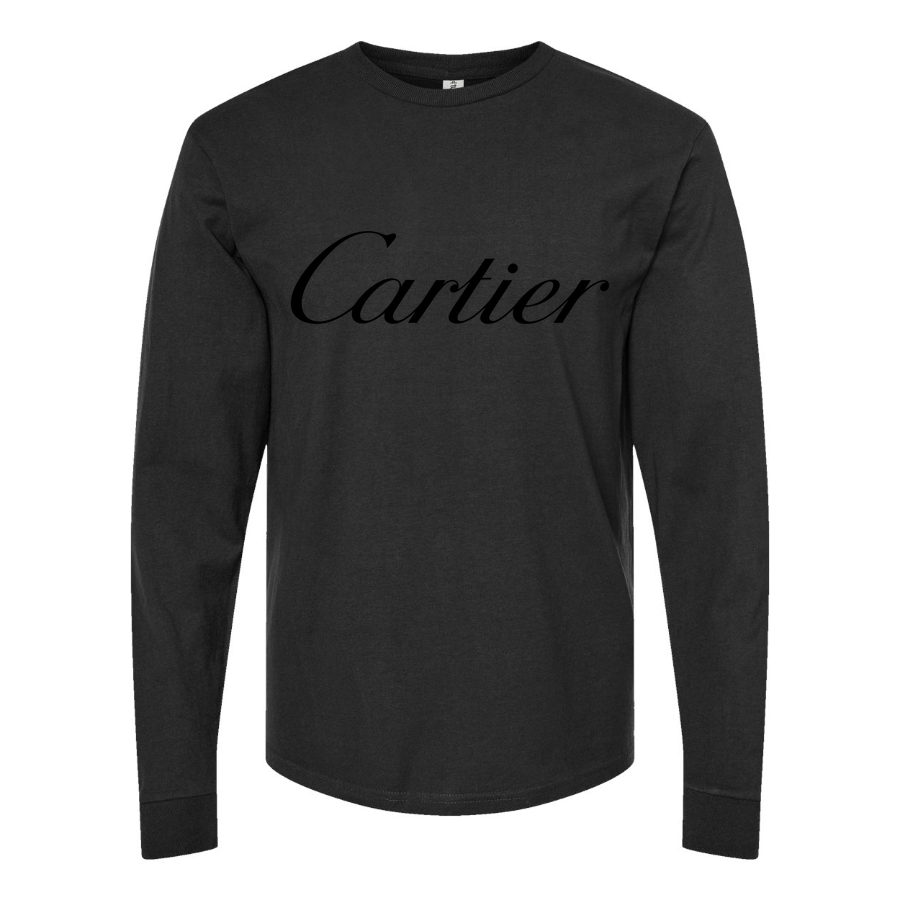 Men's Cartier Long sleeves Cotton Blend T-Shirt - Black