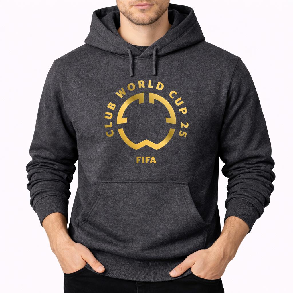 Men's Club World Cup 2025 Pullover Hoodie - Charcoal
