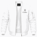Men's Cartier black Lightweight Bomber Jacket - White
