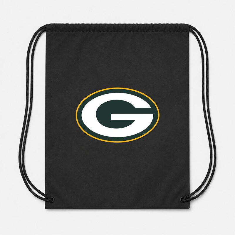 Green Bay Packers Drawstring Bag - Black