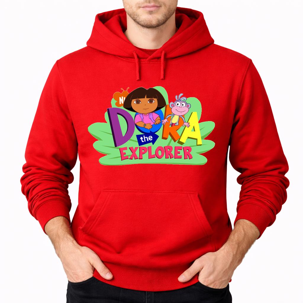 Men's Dora the Explorer Pullover Hoodie - Red
