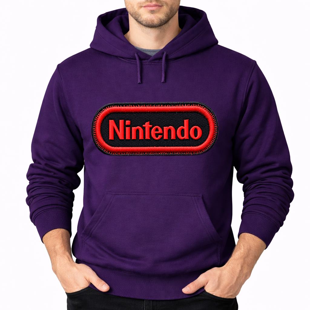 Men's Nintendo Pullover Hoodie - Purple