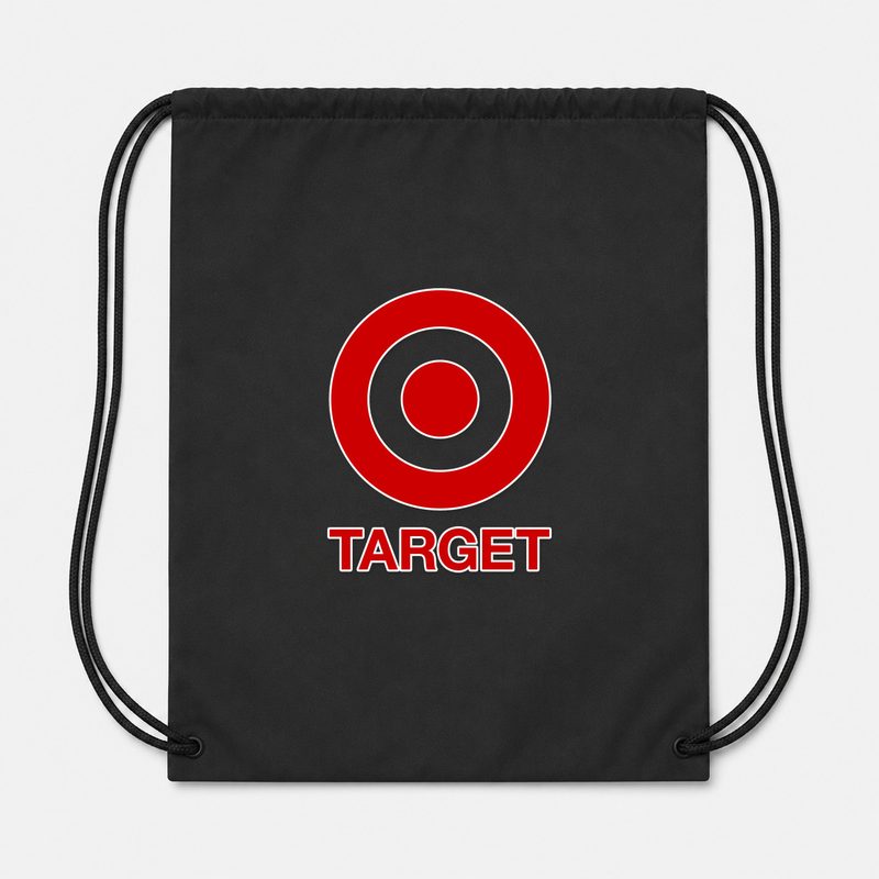 Target Drawstring Bag - Black