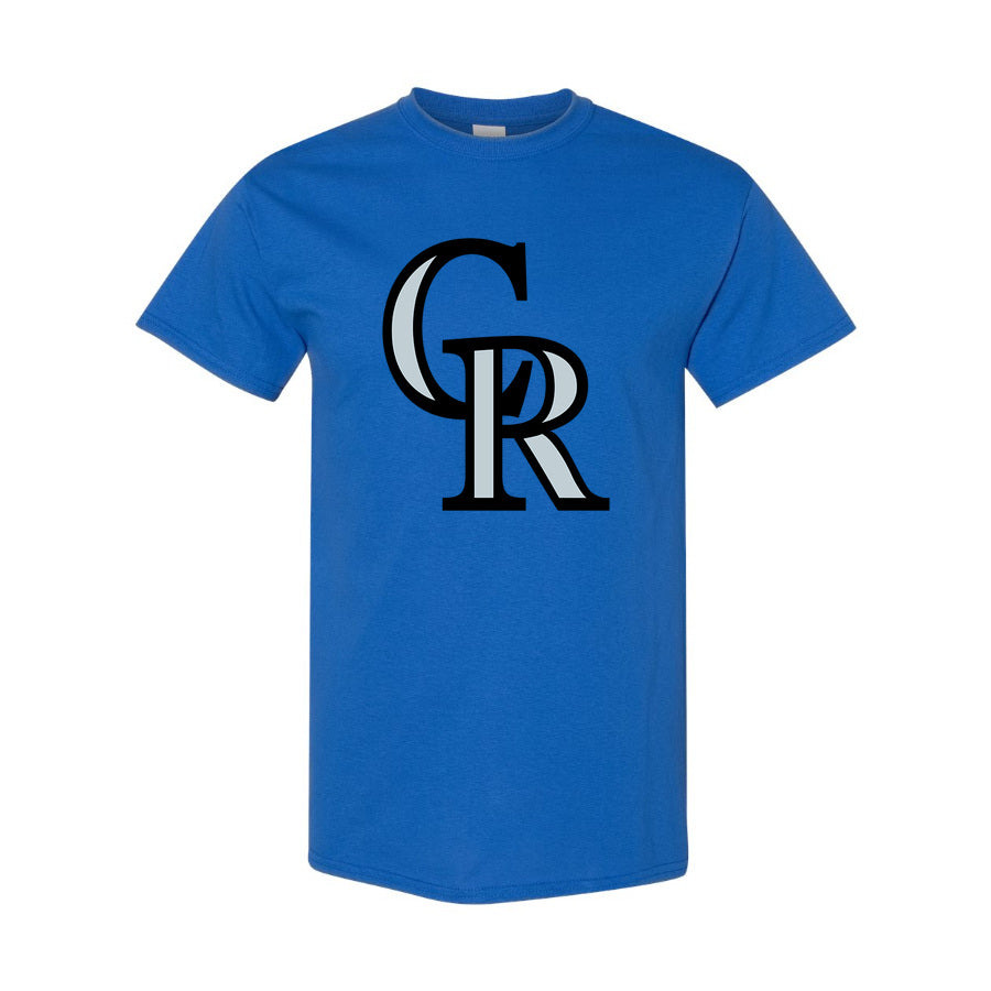 Men's Colorado Rockies Cotton T-Shirt - Blue