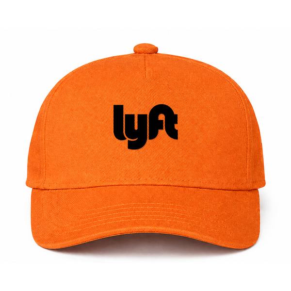 Lyft Black Logo Orange Dad Baseball Cap Hat