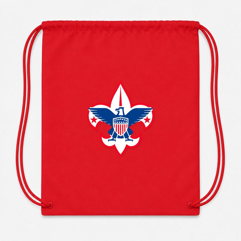 Boy Scout Drawstring Bag - Red