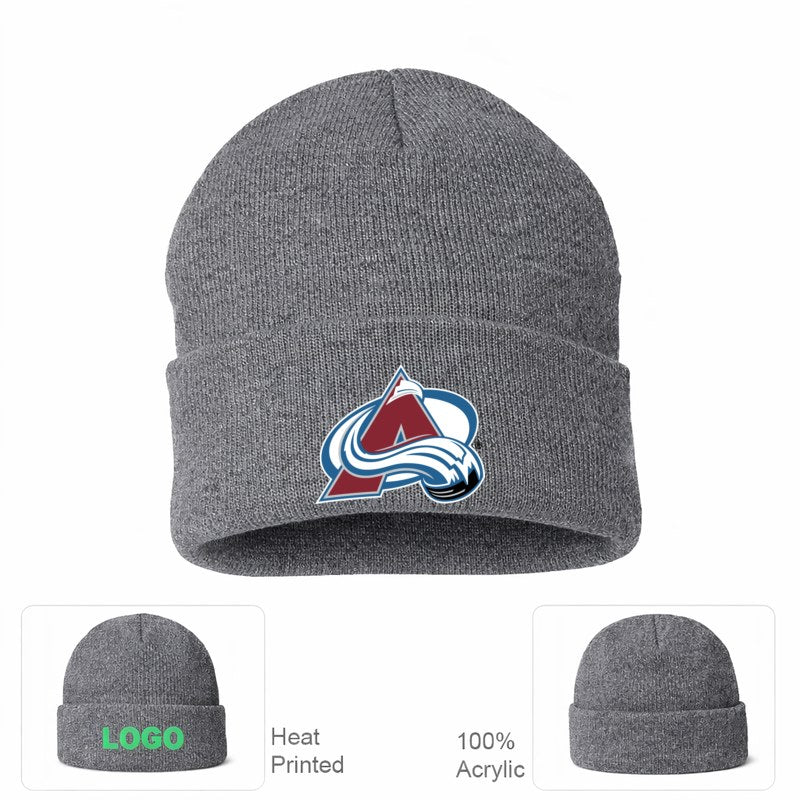 Colorado Avalanche Grey Beanie Hat
