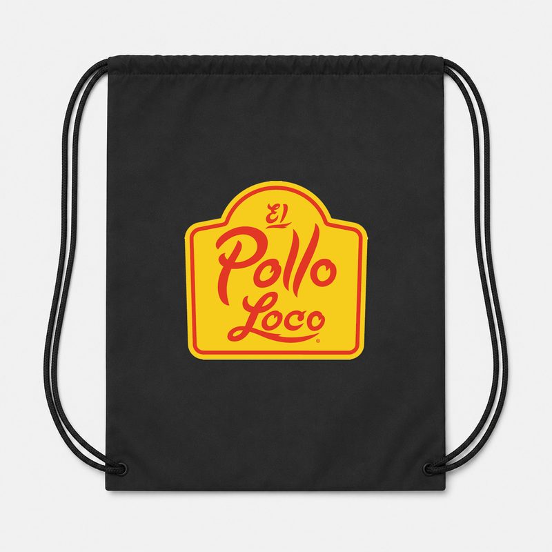 El Pollo Loco Drawstring Bag - Black