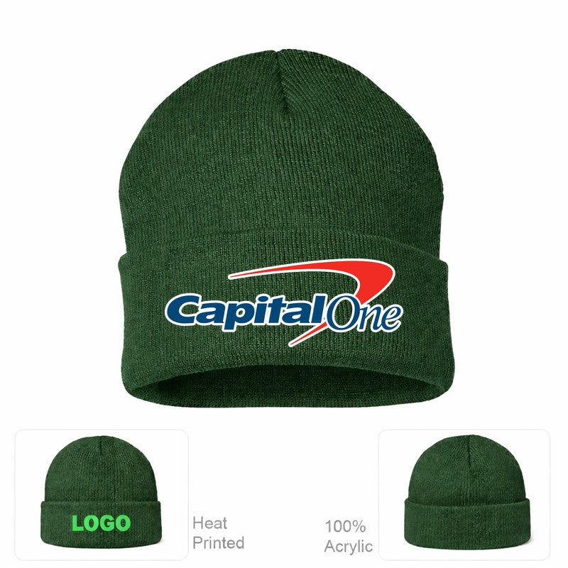 Capital One Forest Green Beanie Hat