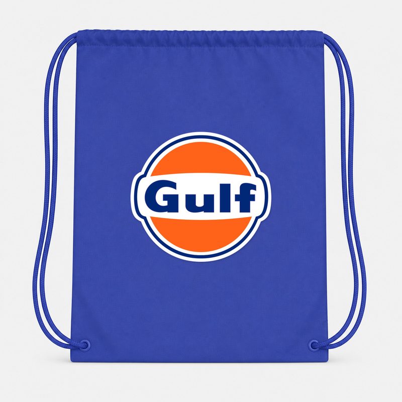 Gulf Oil Drawstring Bag - Blue