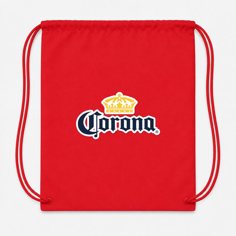 Corona Drawstring Bag - Red
