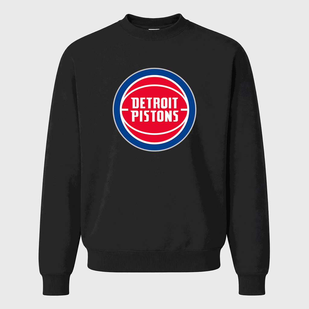 Men's Detroit Pistons Crewneck Sweatshirt - Black