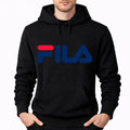 Men's Fila Pullover Hoodie - Black