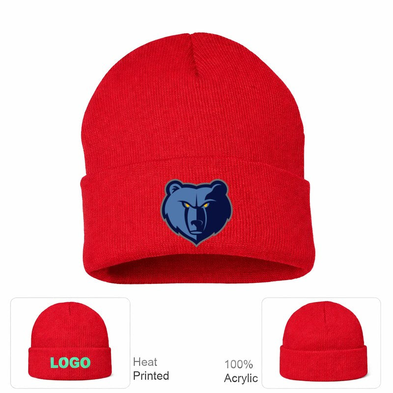 Memphis Grizzlies Red Beanie Hat
