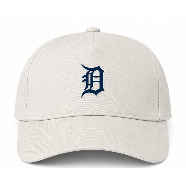 Detroit Tigers MLB Logo Beige Dad Baseball Cap Hat