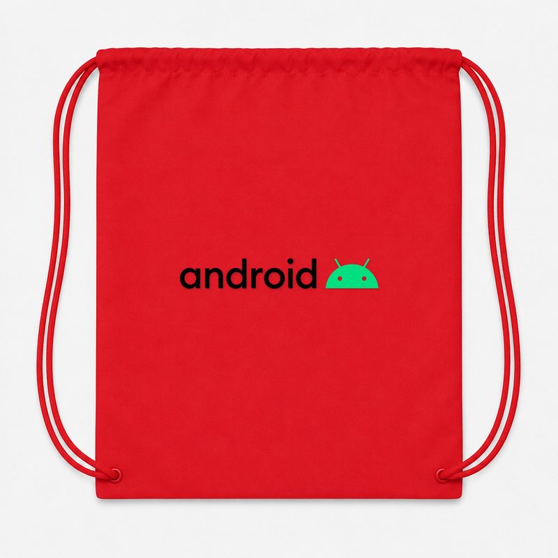 Android Drawstring Bag - Red