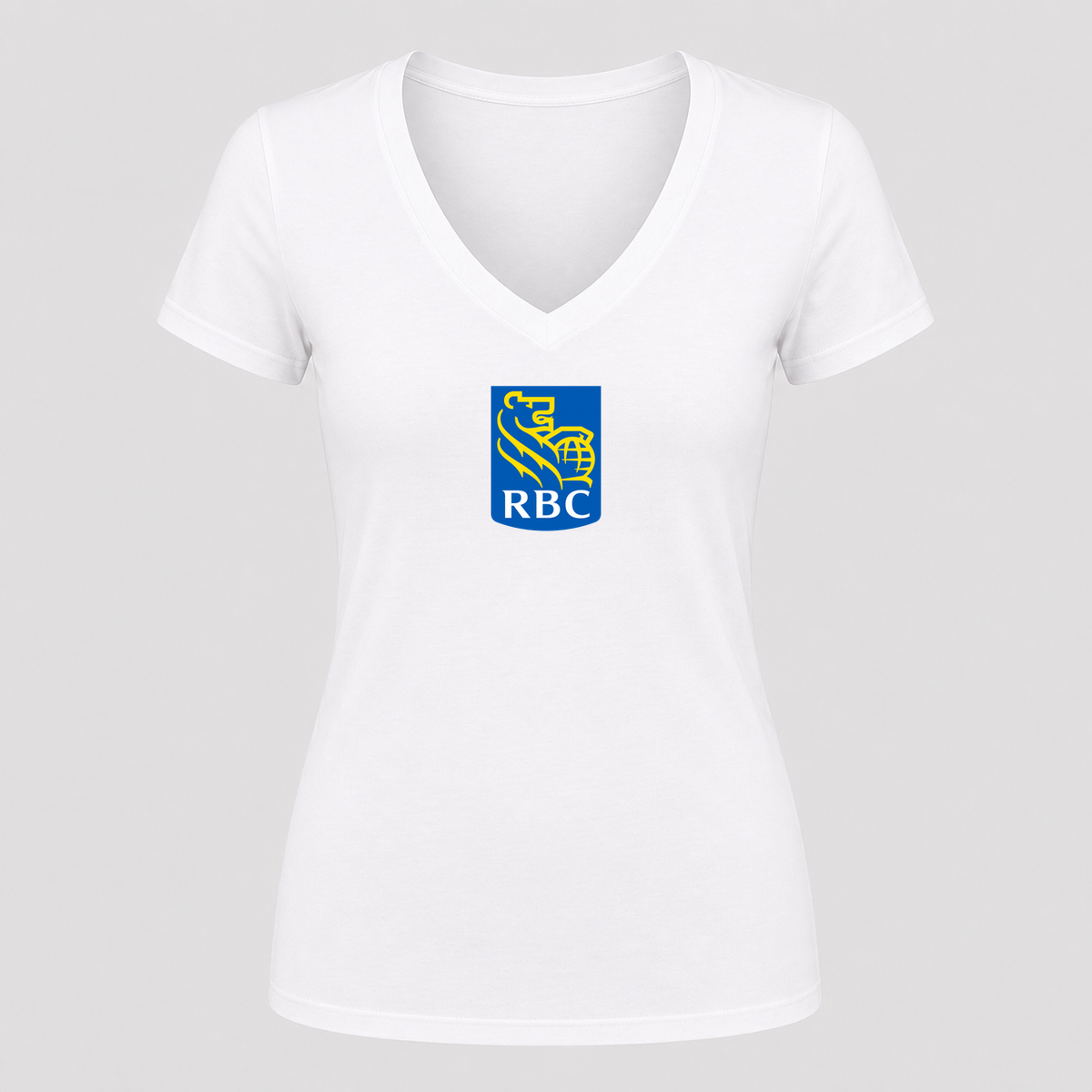 Women's RBC V Neck T-Shirt in white