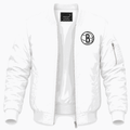 Men's Brooklyn Nets Lightweight Bomber Jacket - White