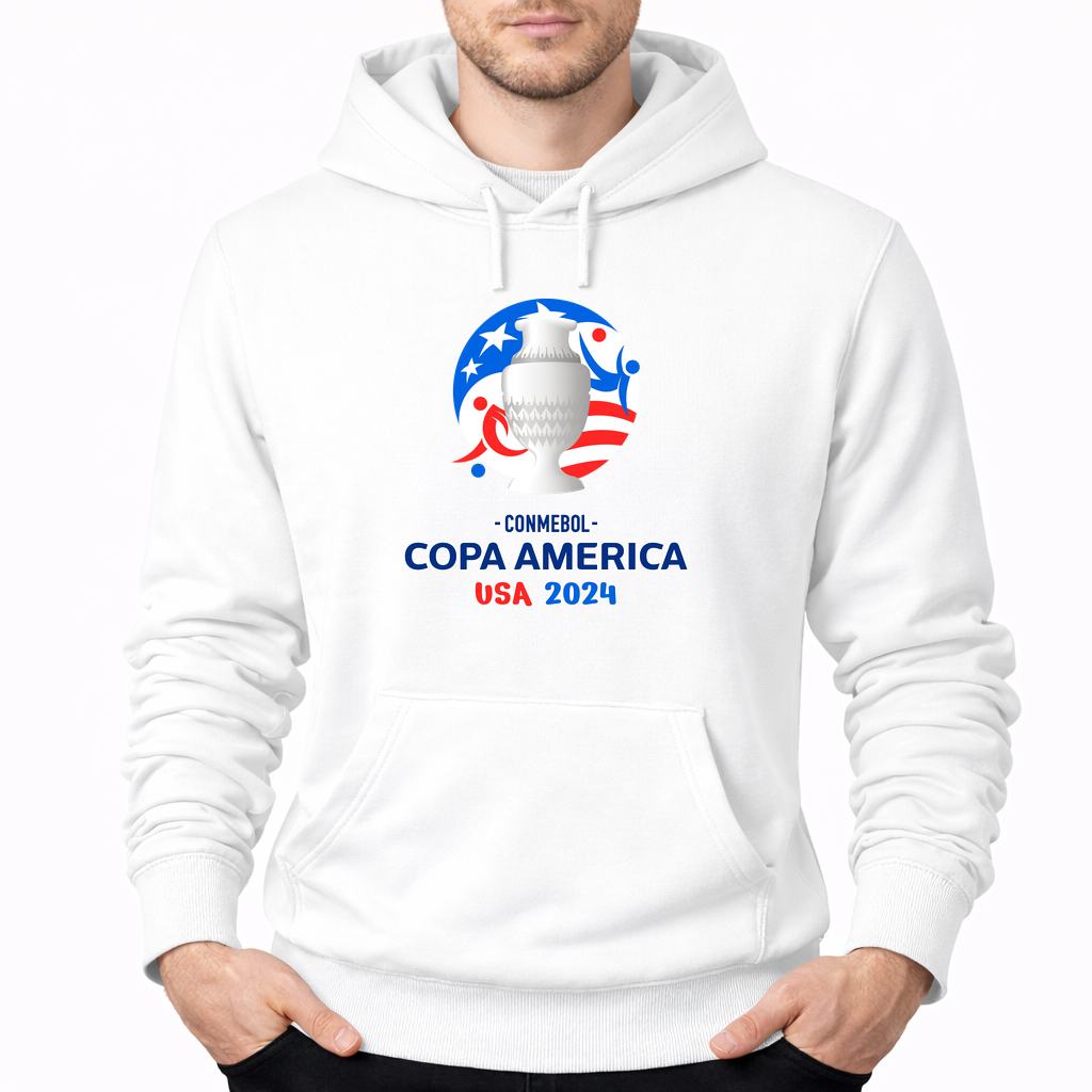 Men's Copa América 2024 Pullover Hoodie - White