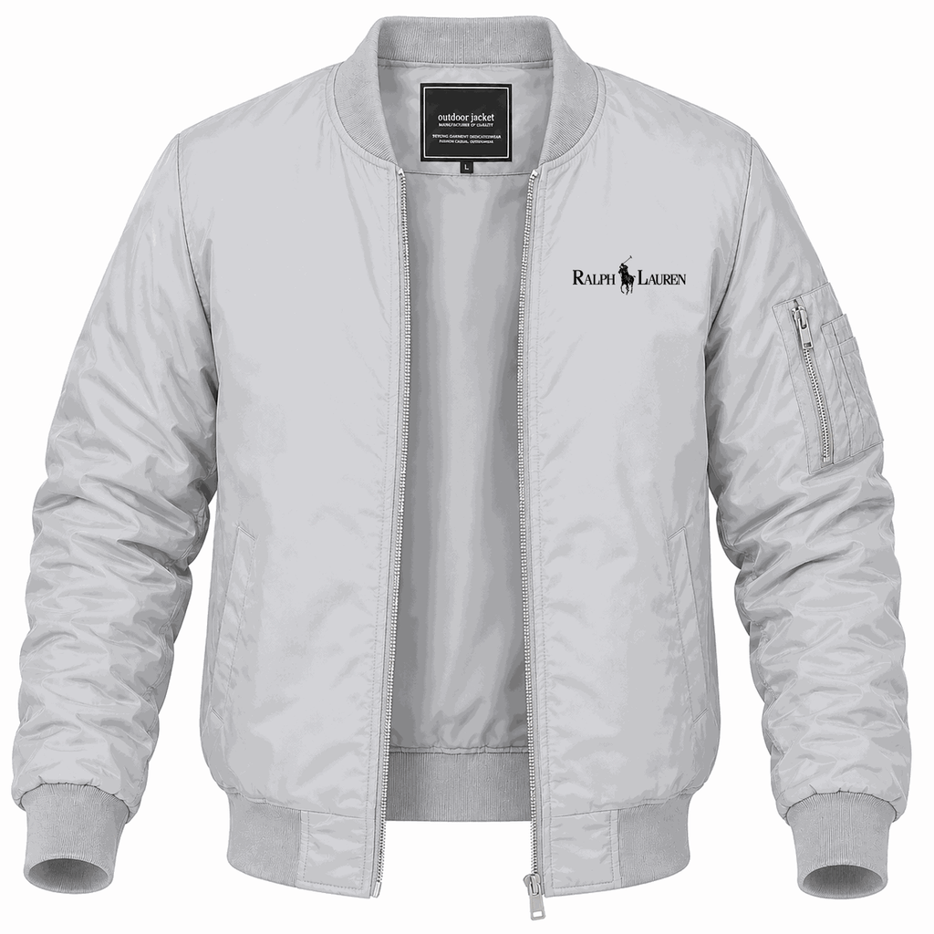 Men's Polo Ralph Lauren Black Lightweight Bomber Jacket - Gray
