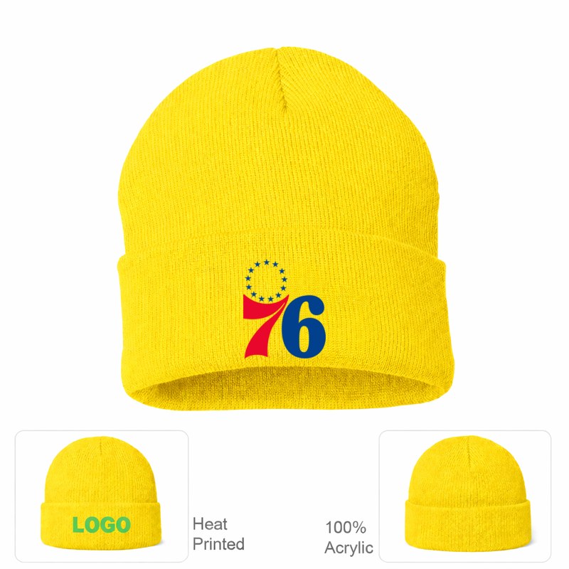 Philadelphia 76ers Yellow Beanie Hat