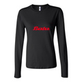 Women's Bata Logo 1536x864 Long Sleeve T-Shirt - Black