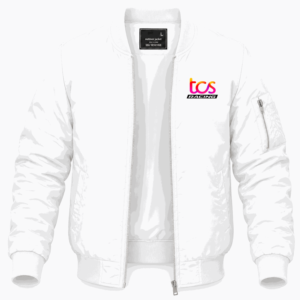 Men's TCS Racing Lightweight Bomber Jacket - White