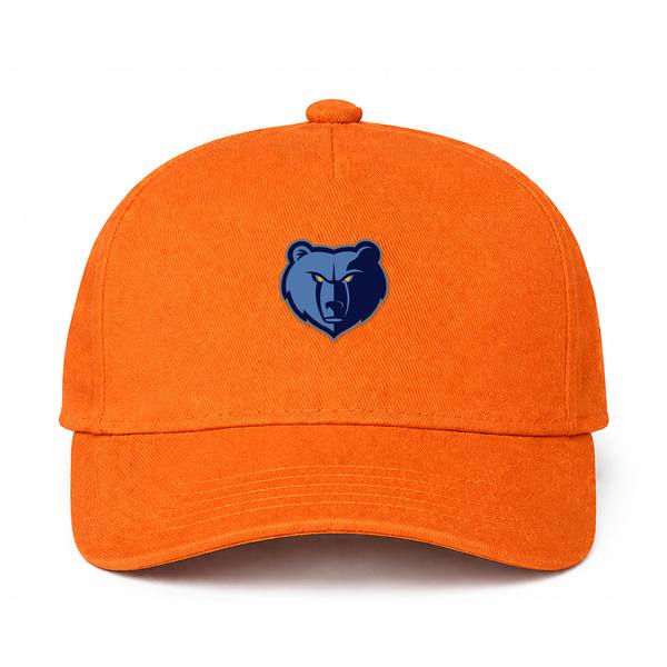 Memphis Grizzlies NBA Logo Orange Dad Baseball Cap Hat