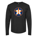 Men's Houston Astros Long sleeves Cotton Blend T-Shirt - Black
