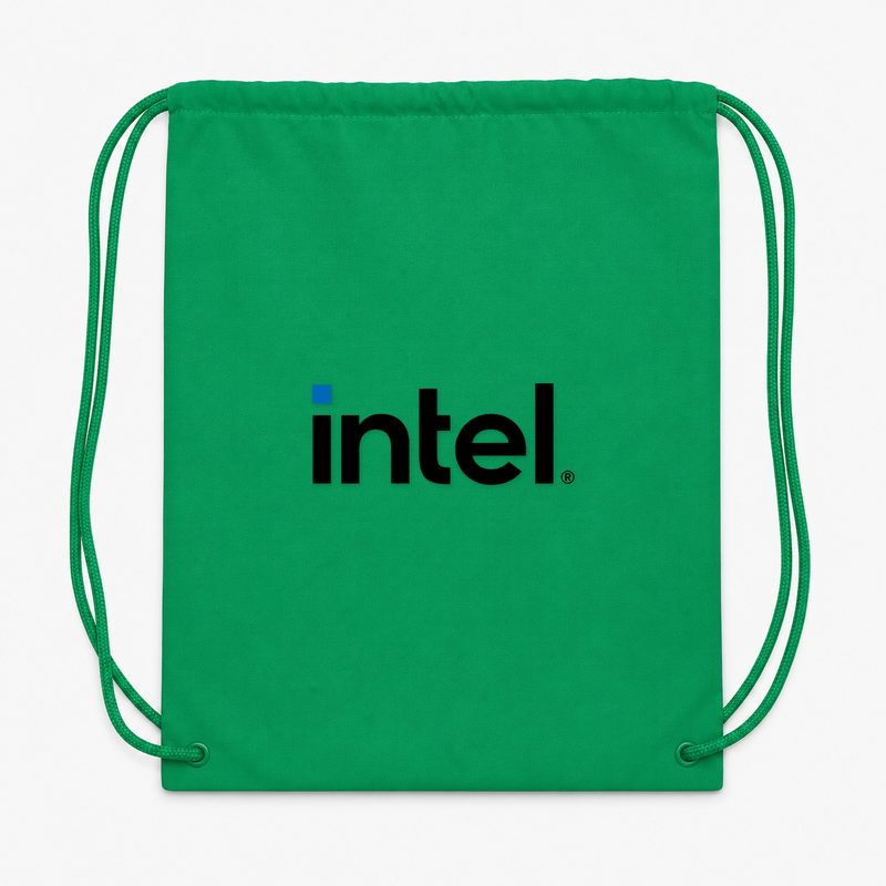 Intel Min Drawstring Bag - Green