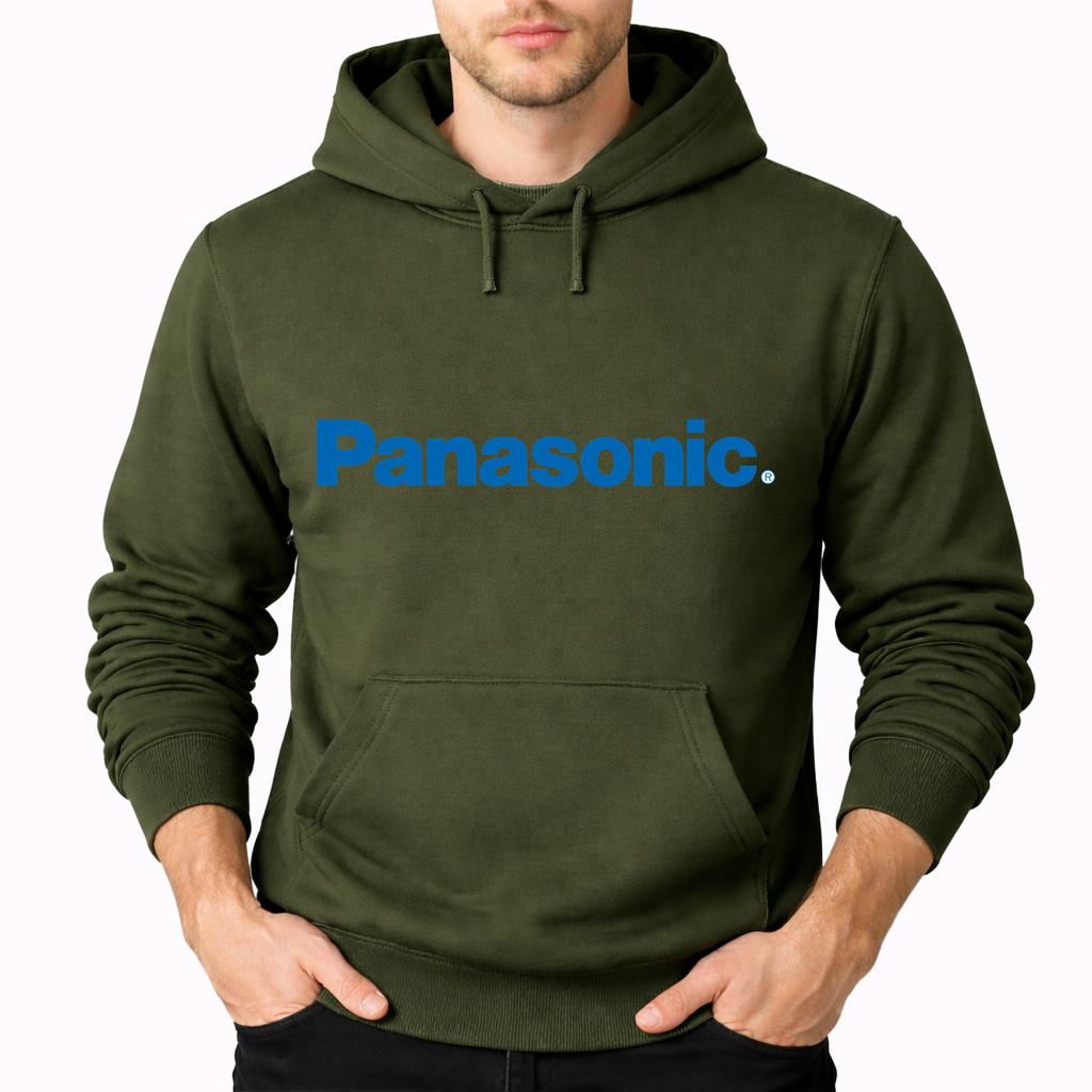 Men's Panasonic Pullover Hoodie - Army Green