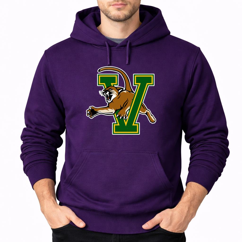 Men's Vermont Catamounts Pullover Hoodie - Purple