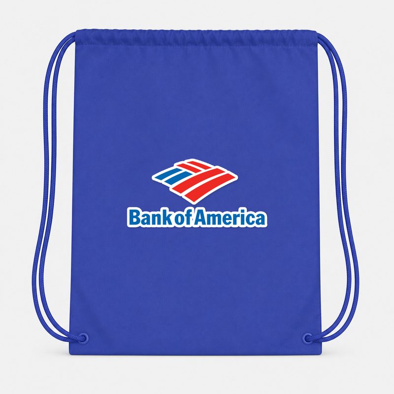 Bank Of America Drawstring Bag - Blue