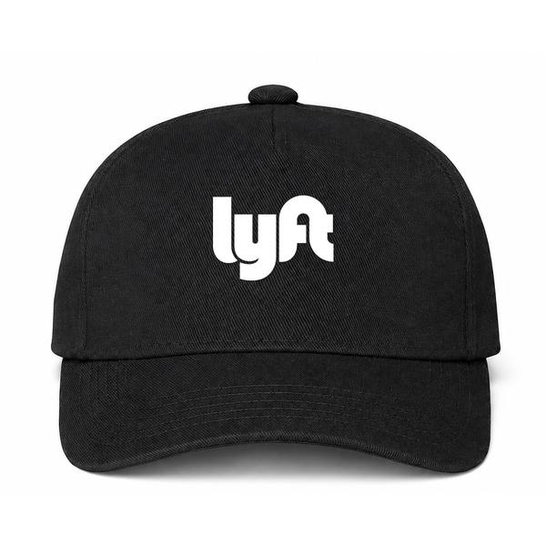Lyft White Logo Black Dad Baseball Cap Hat