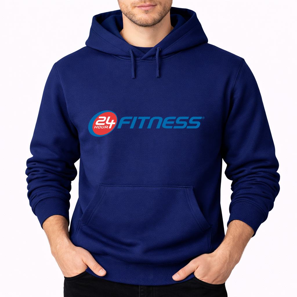 Men's 24 Hour Fitness Pullover Hoodie - Navy