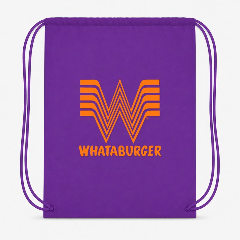 Whataburger Drawstring Bag - Purple