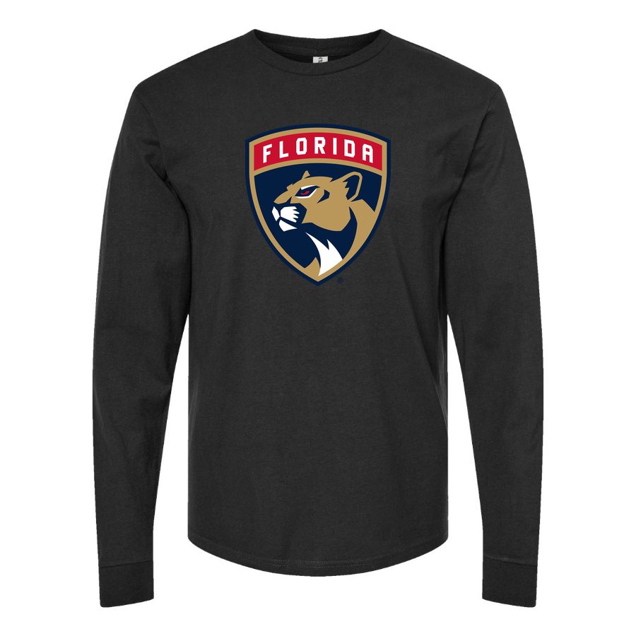Men's Florida Panthers Long sleeves Cotton Blend T-Shirt - Black