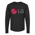 Men's LG Long sleeves Cotton Blend T-Shirt - Black