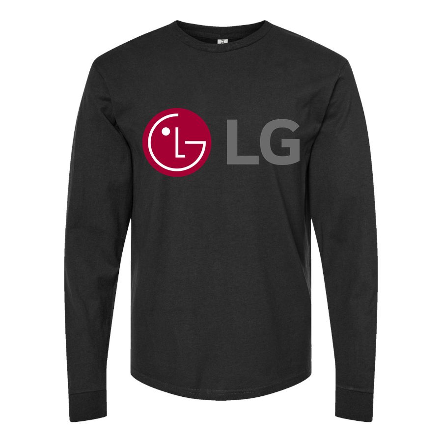 Men's LG Long sleeves Cotton Blend T-Shirt - Black