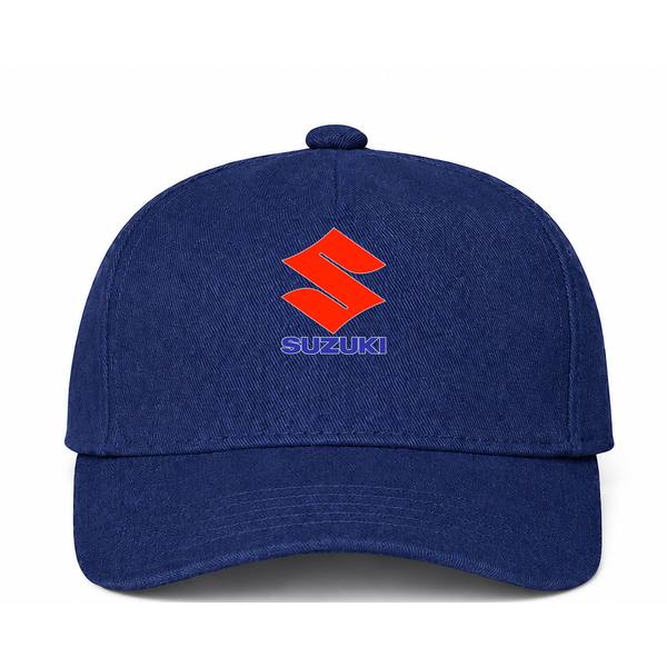 Suzuki Logo Navy Dad Baseball Cap Hat