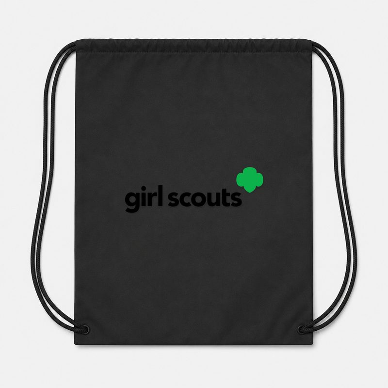 Girl Scout Drawstring Bag - Black