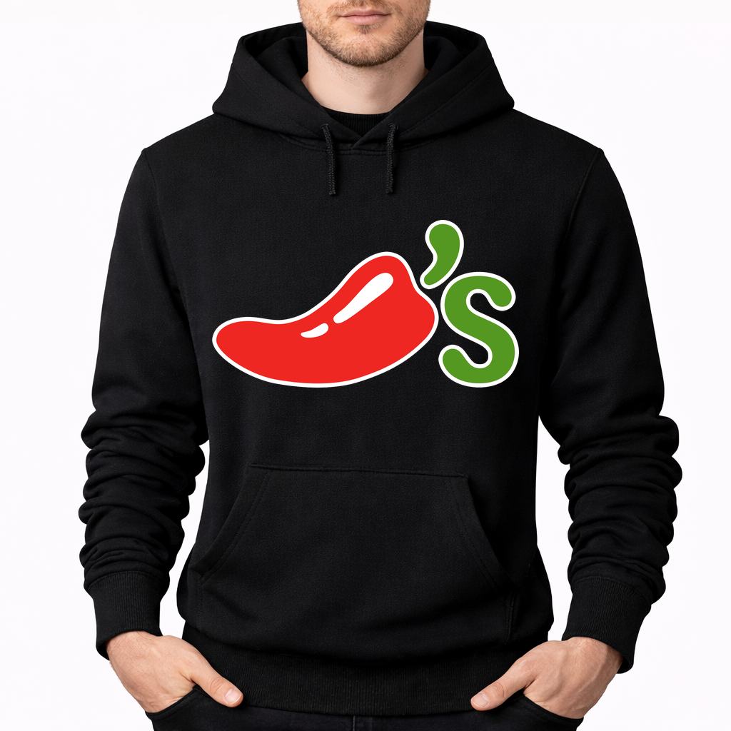 Men's Chili's Pullover Hoodie - Black
