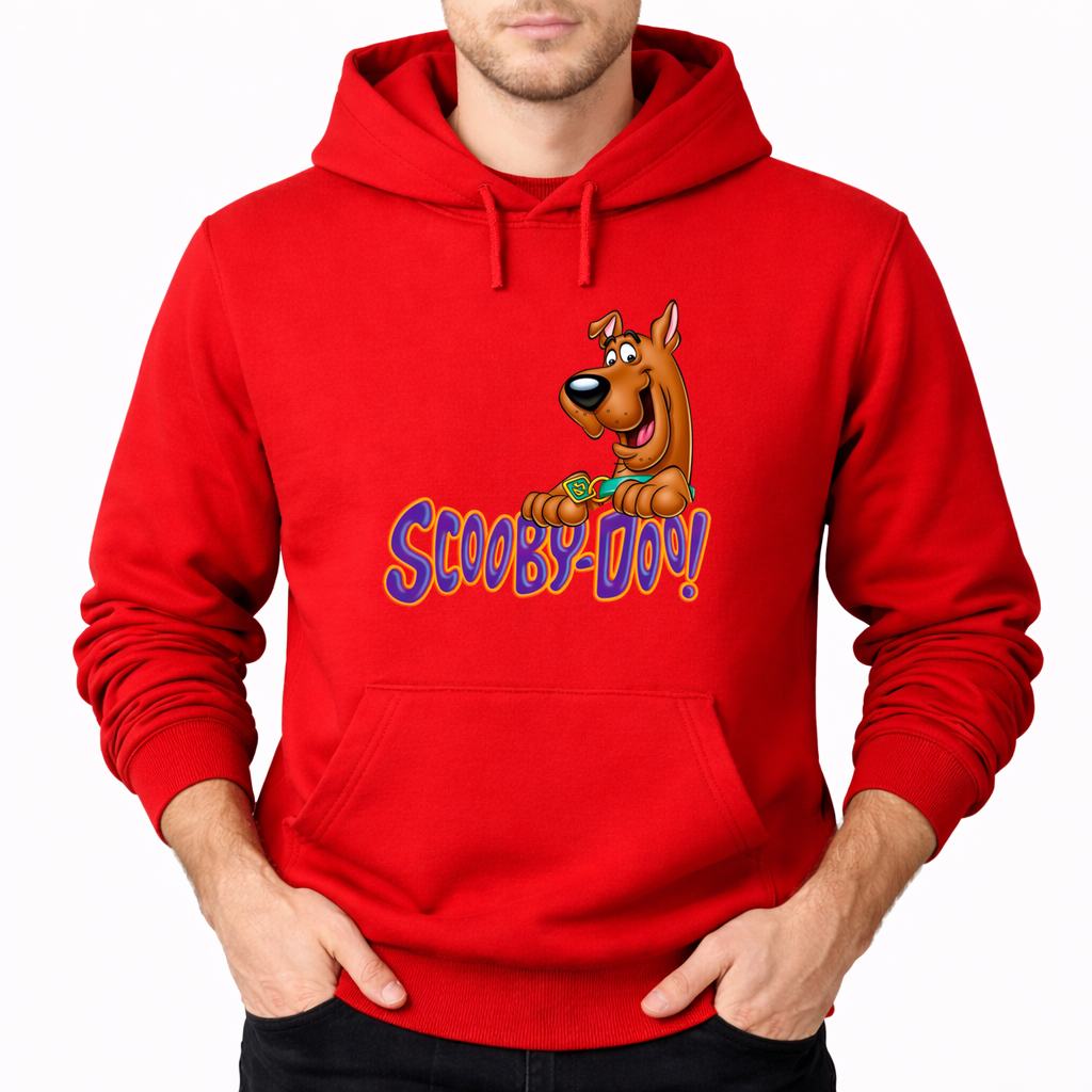 Men's Scooby-Doo Pullover Hoodie - Red