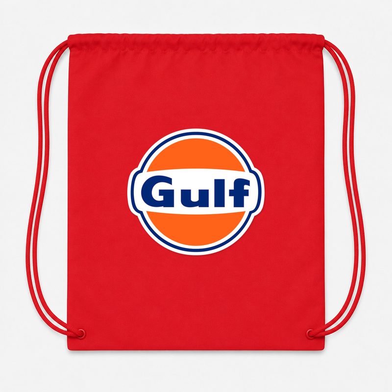Gulf Oil Drawstring Bag - Red