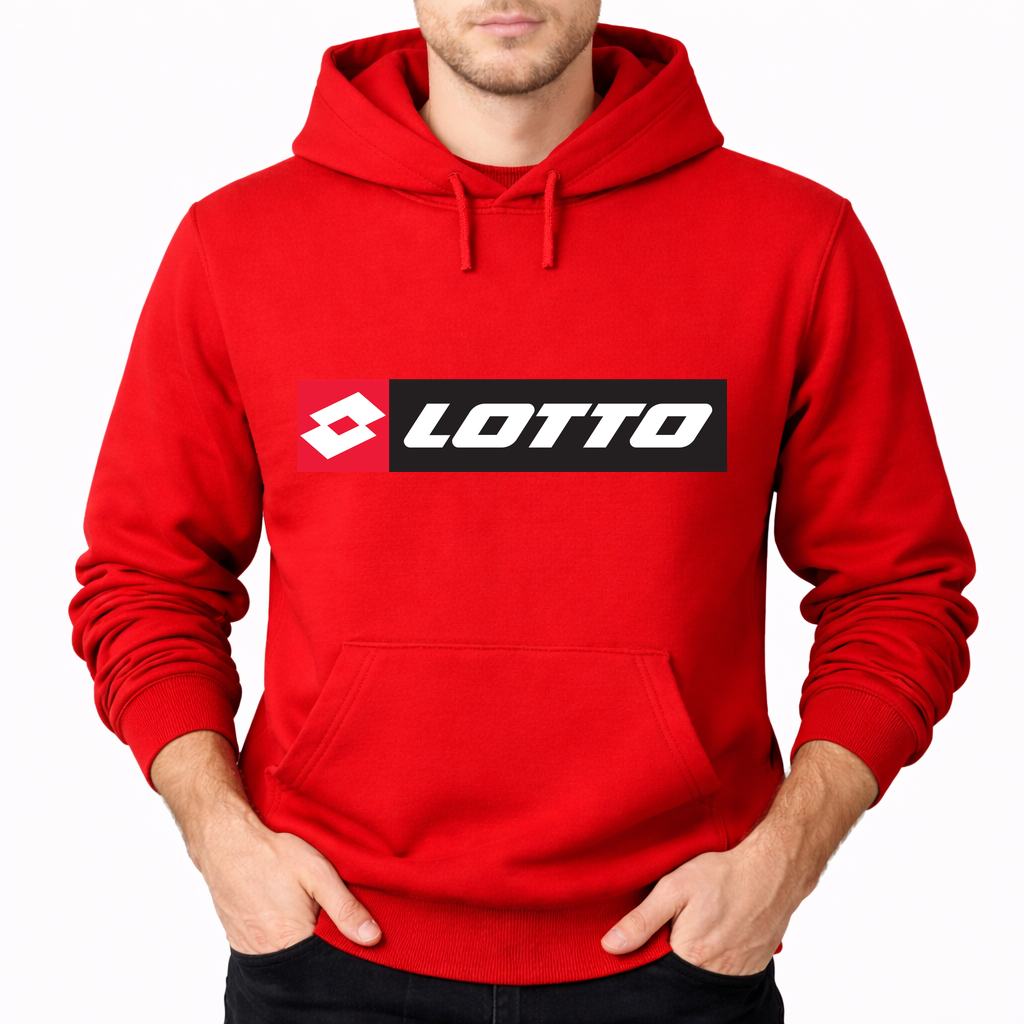 Men's Lotto Pullover Hoodie - Red